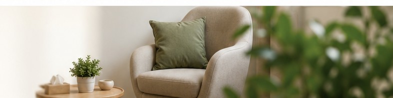 Studio luminoso con poltrona